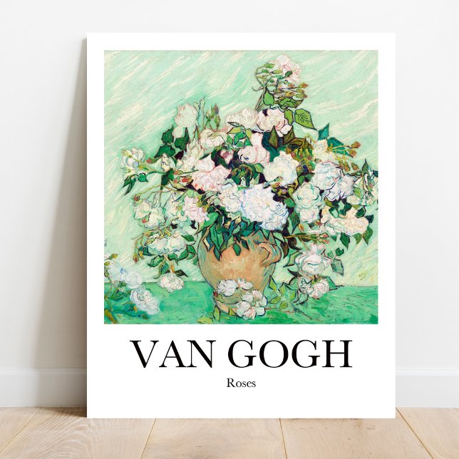 Poster Rosas de Vincent van Gogh (Van Gogh's Bold Roses: Bring vibrancy to your walls! High-quality art poster)