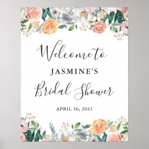 Poster Rosas do Jardim Feminino - Sinal de Chá de panela 