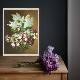 Poster Rosas e Lilacs
