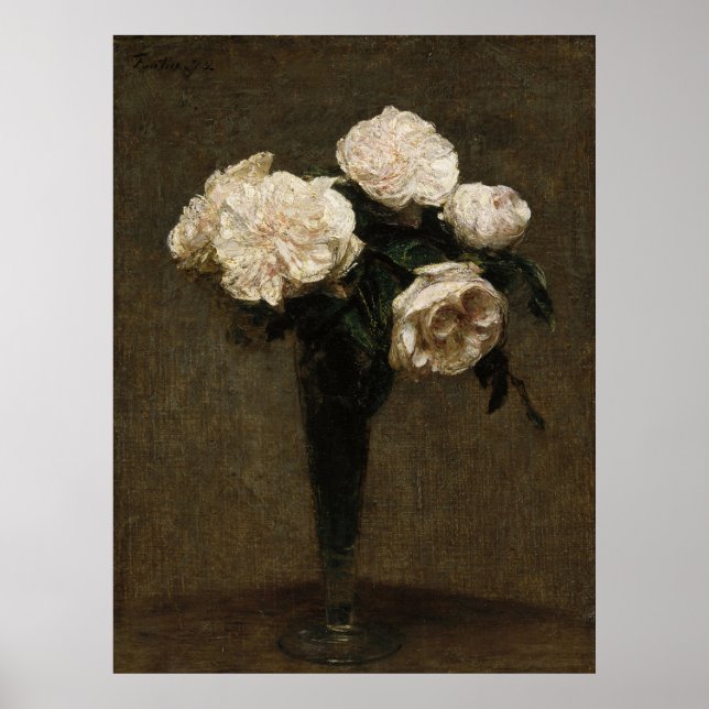Póster Rosas em um Vase (Frente)