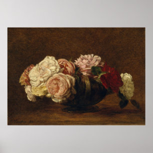 Poster Rosas Em Uma Bolsa
