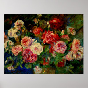 Poster Rosas, famosa pintura Renoir,