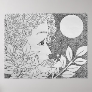 Poster Rosas na Tinta