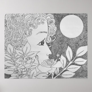 Poster Rosas na Tinta