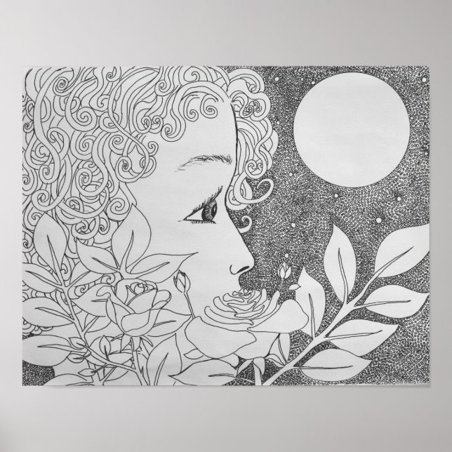 Poster Rosas na Tinta (Frente)