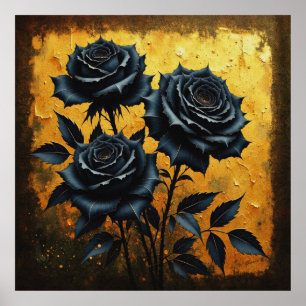 Poster Rosas Pretas