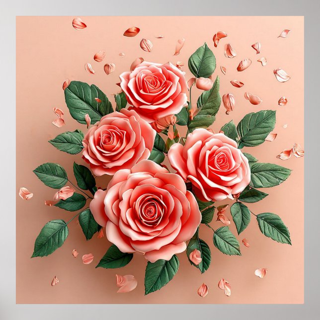 Poster Rosas Rosa (Frente)