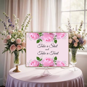 Poster Rosas Rosa Fragrantes, Tome uma Foto, Tome um Trat