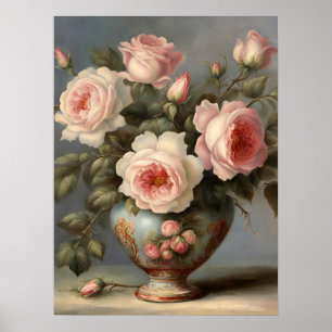 Poster Rosas Rosa Vitorianas