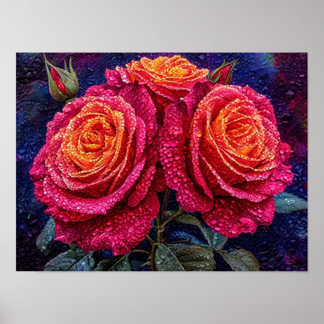 Poster Rosas rosadas (Frente)