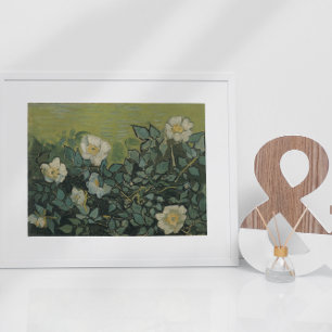 Póster Rosas selvagens de Vincent van Gogh, Vintage Garde