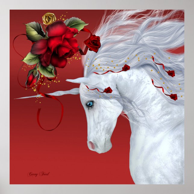 Poster Rosas Unicorn (Frente)