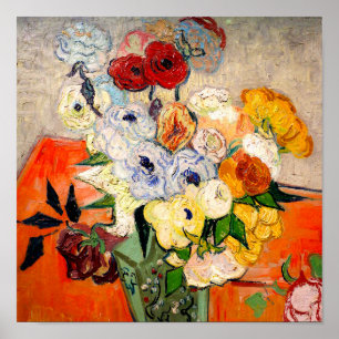 Poster Rosas Van Gogh e Anemones
