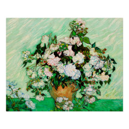 Póster Rosas Vintage Vincent Van Gogh (1890)