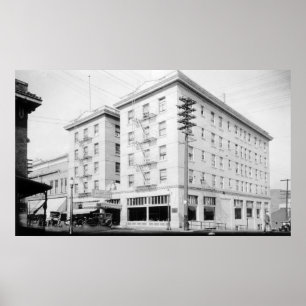 Poster Roseburg, OU opinião da cidade e hotel de Umpqua