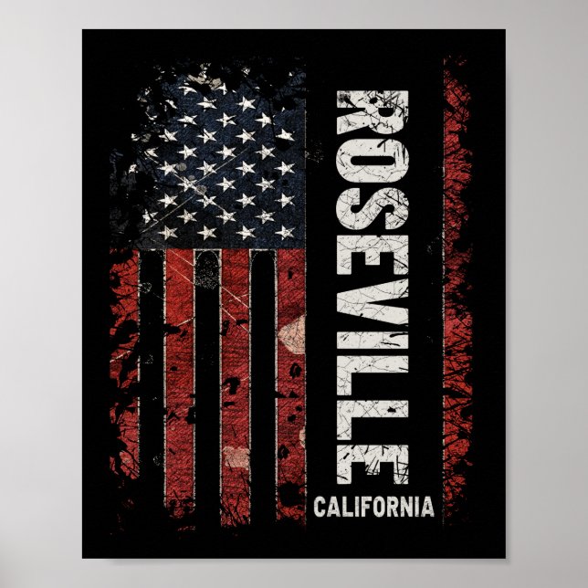 Poster Roseville California (Frente)