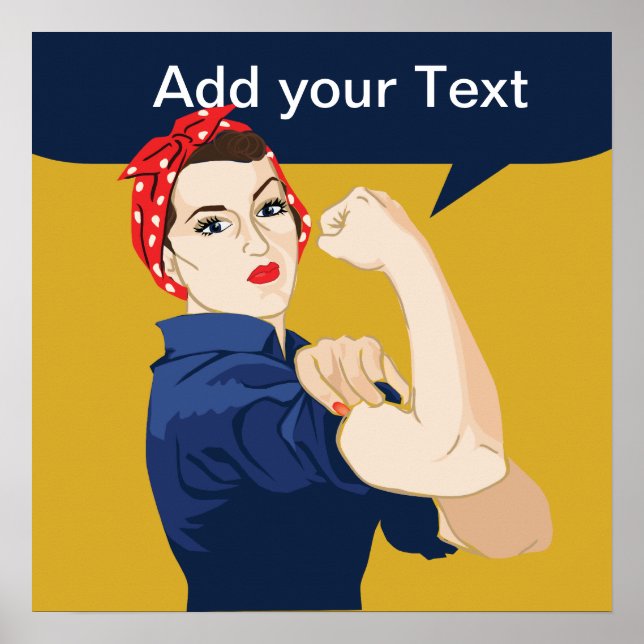 Poster Rosie Riveter Strong Woman (Frente)