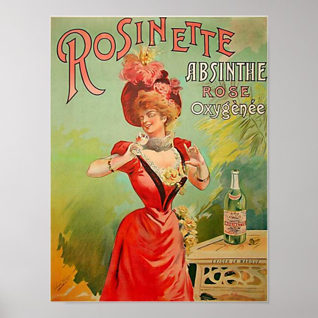 Poster Rosinette Absinthe 1823 (Frente)