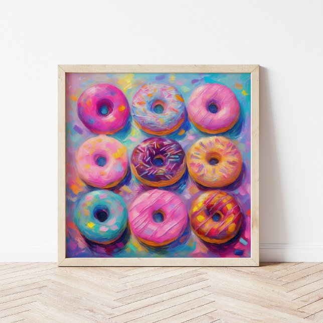 Poster Rosquinha Colorful Modern Abstrato Art (Criador carregado)