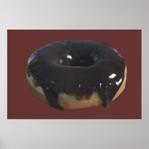 Póster Rosquinha com cobertura em chocolate