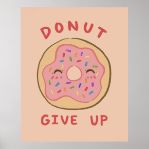 Poster Rosquinha de Canais Motivacionais Desistir