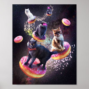 Poster Rosquinha de Gatos Galáxicos - Rosquinhas de Gato