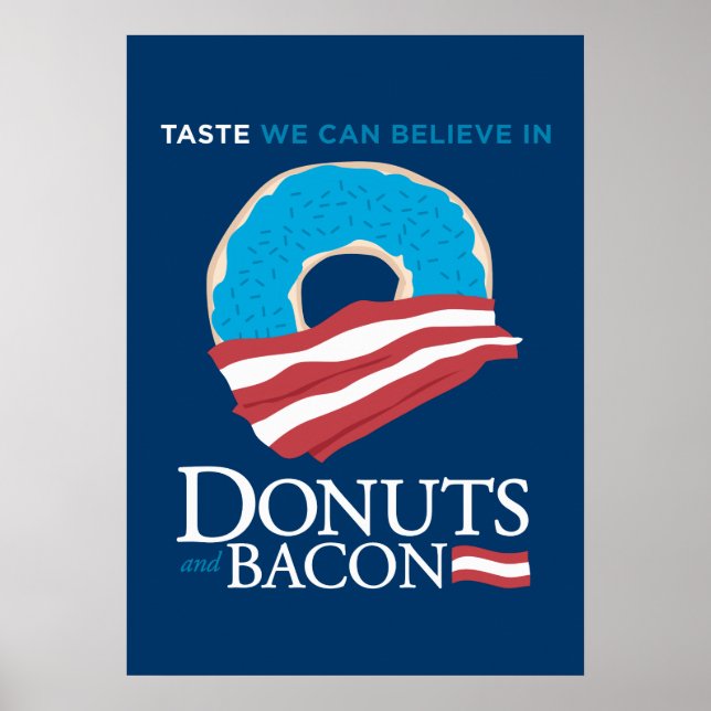 Poster Rosquinha e Bacon: Sabor em que podemos acreditar  (Frente)