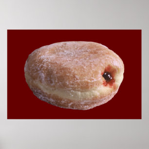 Póster Rosquinha enchida geléia