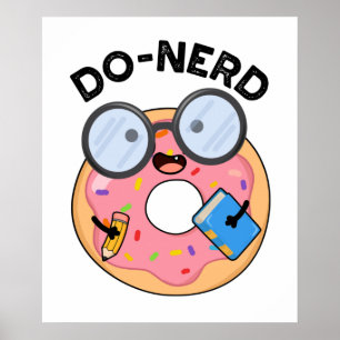 Poster Rosquinha Engraçado Do nerd
