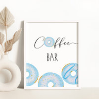 Rosquinhas azuis, bar de café