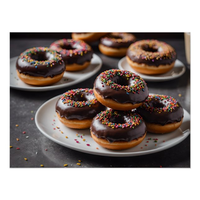 Póster Rosquinhas de chocolate (Frente)