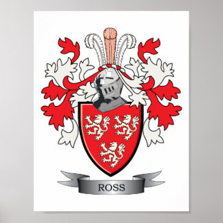 Poster Ross Family Crest Casaco de Armas