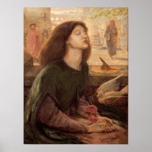Poster Rossetti - Beata Beatrix 1882