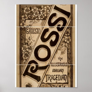 Póster Rossi, Teatro Retro 'Italiano Tragediano'