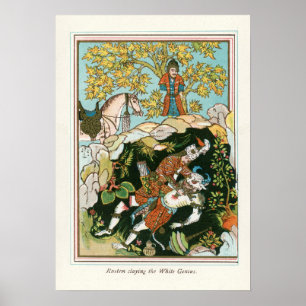 Poster Rostam derrubando o Genie Branco