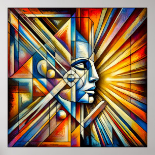 Poster Rosto abstrato