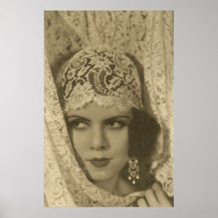 Poster Rosto de arte deco