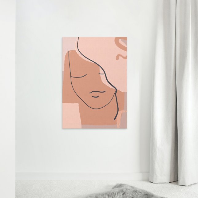 Poster rosto de arte legal de linha abstrato (Criador carregado)