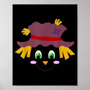 Poster Rosto de Ecrow em um chapéu engraçado Dia de Ação 