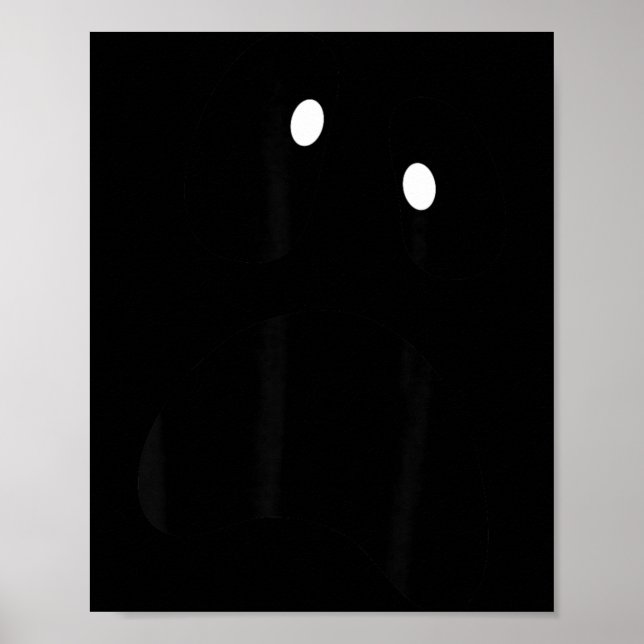 Poster Rosto de Fantasma Bobo Assustador Rosto de Fantasm (Frente)