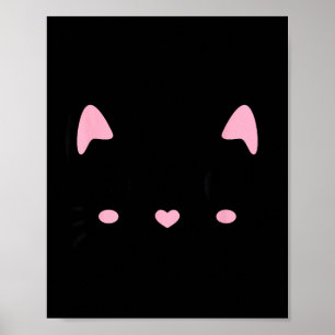 Poster Rosto de gato gatinho gatos fofos amantes sorriso