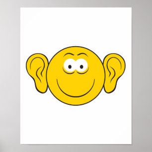 Póster Rosto de Grandes Orelhas