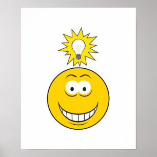 Poster Rosto de Ideia Brilhante