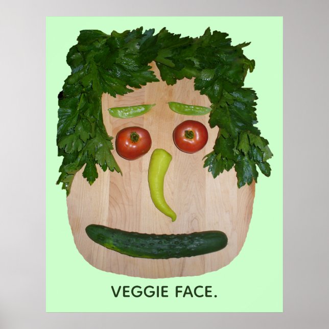 Poster Rosto de Legume (Frente)