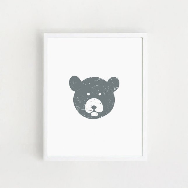 Poster Rosto de urso (Criador carregado)