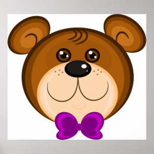 Póster Rosto do Urso de Teddy