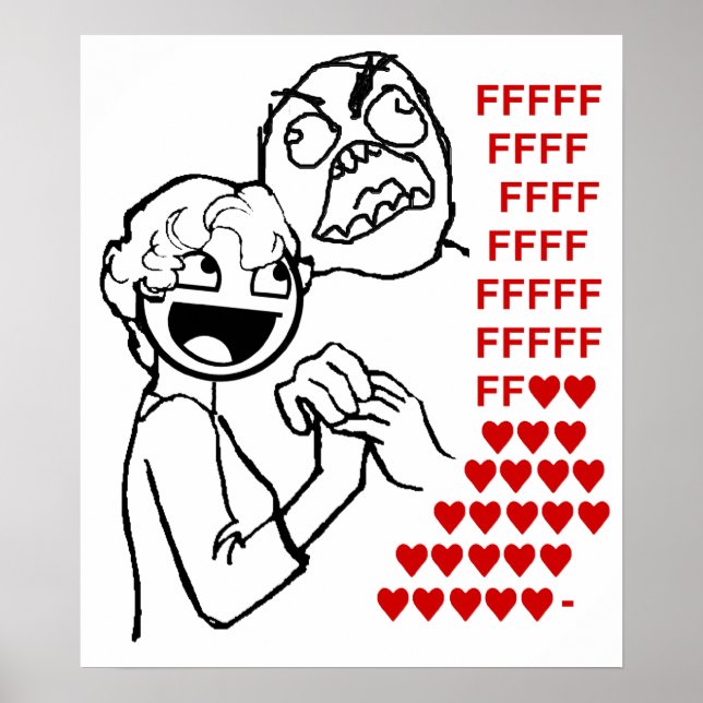Póster Rosto e Cara Rage Acham Fluv (Frente)