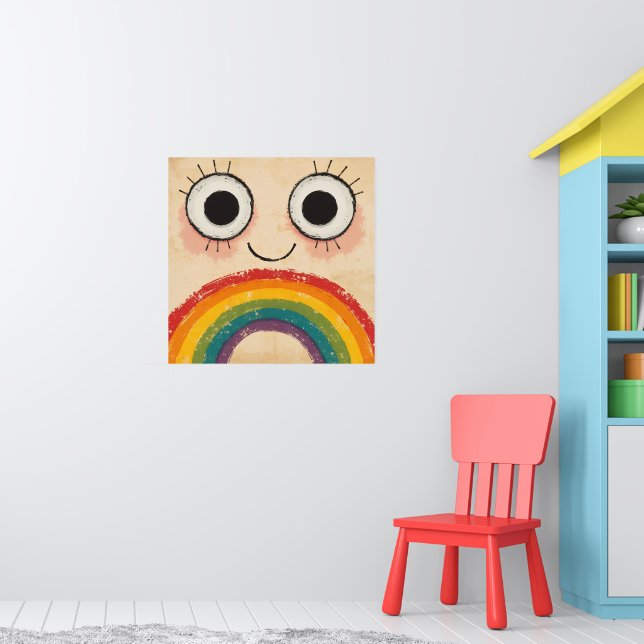 POSTER ROSTO FELIZ ARCO-ÍRIS (Berçário 1)