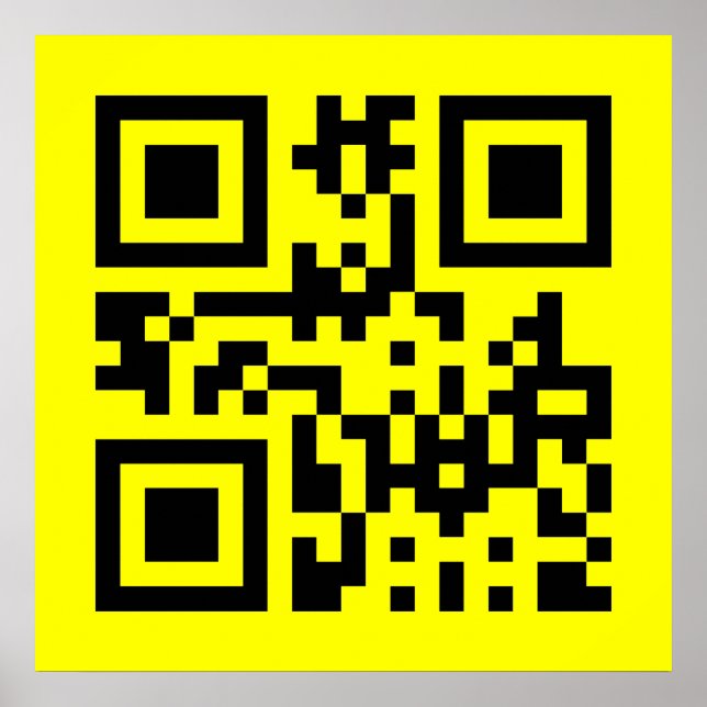 Poster Rosto feliz invertido ☻ — Código QR (Frente)