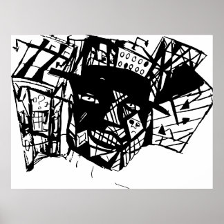 POSTER ROSTO LINHA